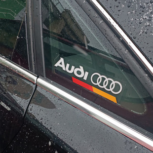 sline S车窗贴三角窗贴纸侧窗贴 A6LQ3Q5LQ7改装 适用奥迪A3A4L