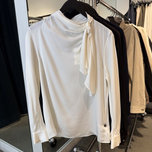 Theory女士真丝衬衫 100%桑蚕丝套头上衣