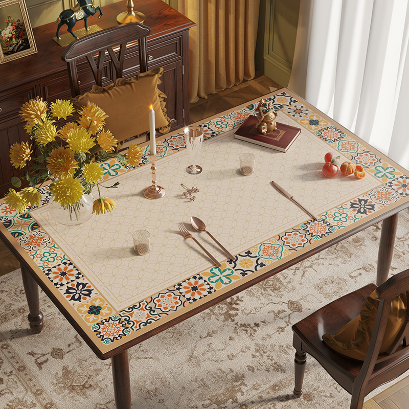 美式PVC餐桌垫防水防油免洗