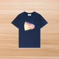 Distorted Blurry Icon Navy Blue
