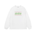 Line Horizontal Bar Letters - Red and Green[Printed Style]White
