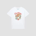 Mushroom Drawing, White