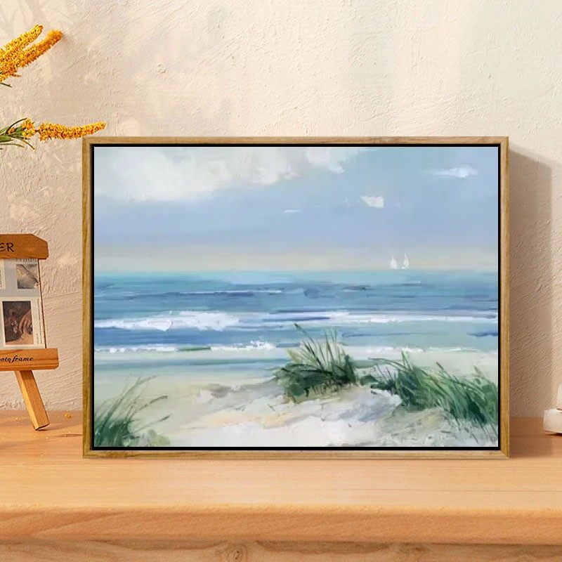 白桦林影数字油画diy风景客厅填色手绘成人减压高级版装饰画