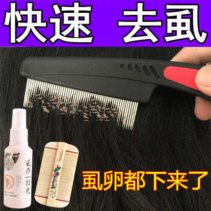篦子毕比必子梳虱子专用梳子抓狮子加密虱子卵儿童超密齿去除头虱
