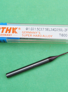 德国PTHK60度钨钢刀具 1 1.2 1.5 1.8 2 深沟合金平刀 数控铣刀