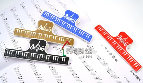 加宽钢琴谱夹子音符曲谱夹加厚