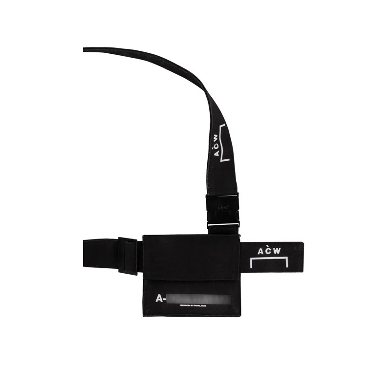 #现货# ACW ACW*## BLACK CANVAS UTILITY 黑色新款帆布包 挎包