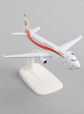 龙江航空树脂20cm飞机模型空客客机A320成品锌合金摆件16cm模型