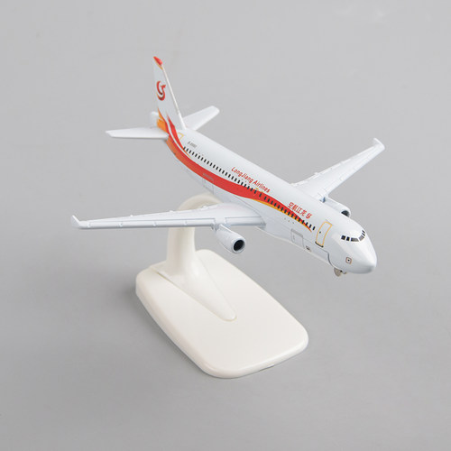 龙江航空树脂20cm飞机模型空客客机A320成品锌合金摆件16cm模型