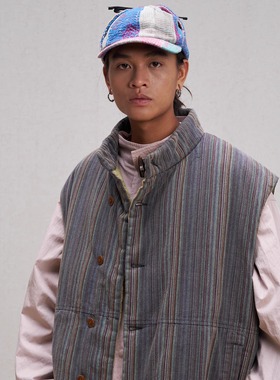 Unlimited Mote〔立领马甲〕3M新雪丽棉全内胆日系宽松炒色酸洗