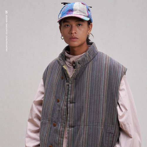 Unlimited Mote〔立领马甲〕3M新雪丽棉全内胆日系宽松炒色酸洗