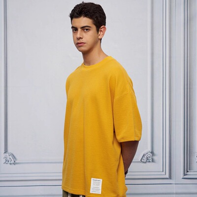 Unlimited Mote〔华夫格〕哈苏线软糯混纺透气短袖T恤