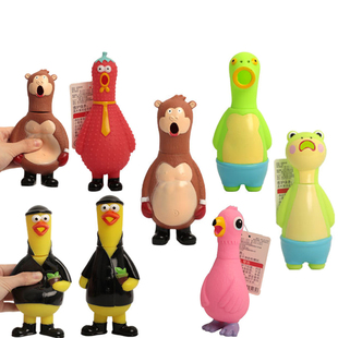 儿童创意解压玩具发声动物惨叫鸡鸭青蛙整蛊整人发泄减压神器礼物