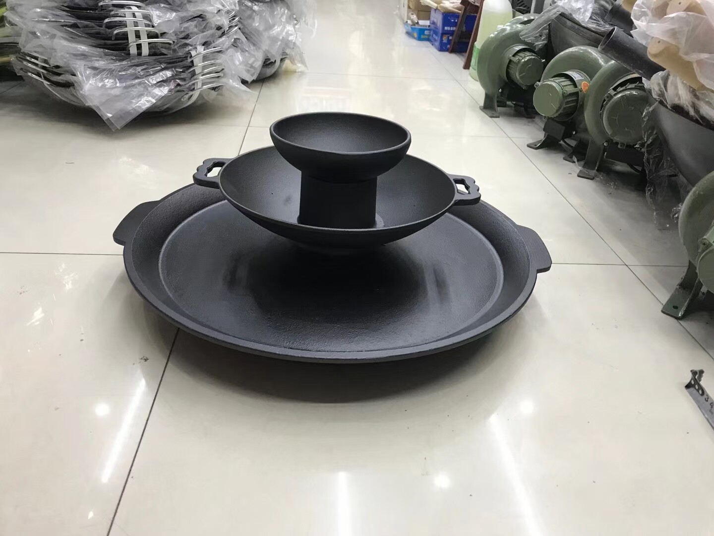 贵州无烟不粘商用三层涮烤火锅