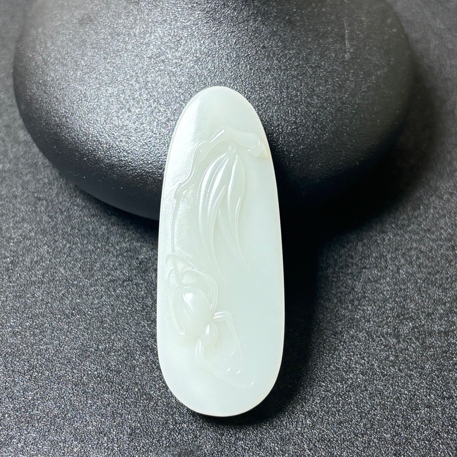 贵州罗甸玉天然玉石白玉挂件吊坠玉牌竹节牌知足常乐竹报平安玉佩