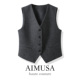 马甲背心女春夏马夹 格雷系老钱风灰色羊毛呢西装 AIMUSA 26新款