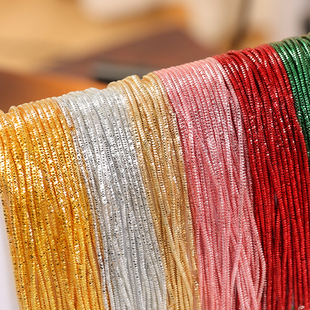 手工diy法式刺绣材料印度丝 昆虫胸针饰品辅料闪光丝方丝亮软丝