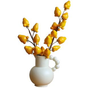 五代同堂黄金果假花仿真花家居客厅桌面电视柜插花艺乔迁新居摆设