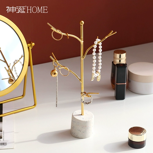 Современные и минималистичные серьги, кольцо, стенд, настольный туалетный столик для спальни, украшение