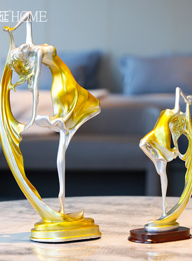 新品北欧创意舞女艺术工艺摆件现代简约J玄关客厅电视柜家居酒柜