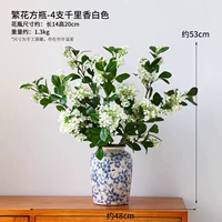 Квадратная ваза для цветов-4 тысячи миль, белая