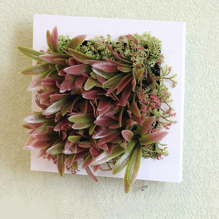 创意家居墙饰服装店铺墙上装饰品美式仿真植物客厅墙面壁挂壁饰