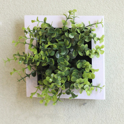 创意家居墙饰服装店铺墙上装饰品美式仿真植物客厅墙面壁挂壁饰