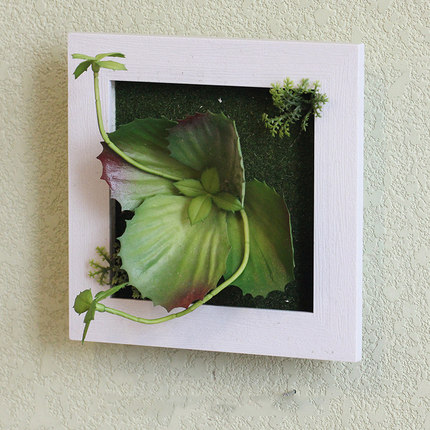 创意家居墙饰服装店铺墙上装饰品美式仿真植物客厅墙面壁挂壁饰