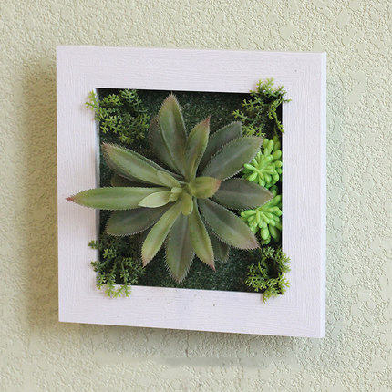 创意家居墙饰服装店铺墙上装饰品美式仿真植物客厅墙面壁挂壁饰