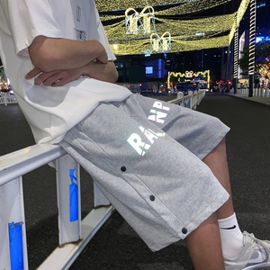 2026夏季排扣反光字母印花短裤 XZ604-KP19-P35控48图片