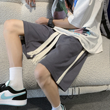 2026夏季高街织带编织绳短裤XZ604-KP62-P35控48，男装牛仔裤，星座604