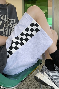 2026夏季新款棋盘格卫裤短裤 XZ604-KP66-P35控48图片
