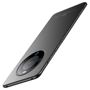 摩斯维 适用于华为mate60pro手机壳mate60新款超薄裸感外壳mate70pro磨砂硬壳的60pro+全包meta黑色保护套m60