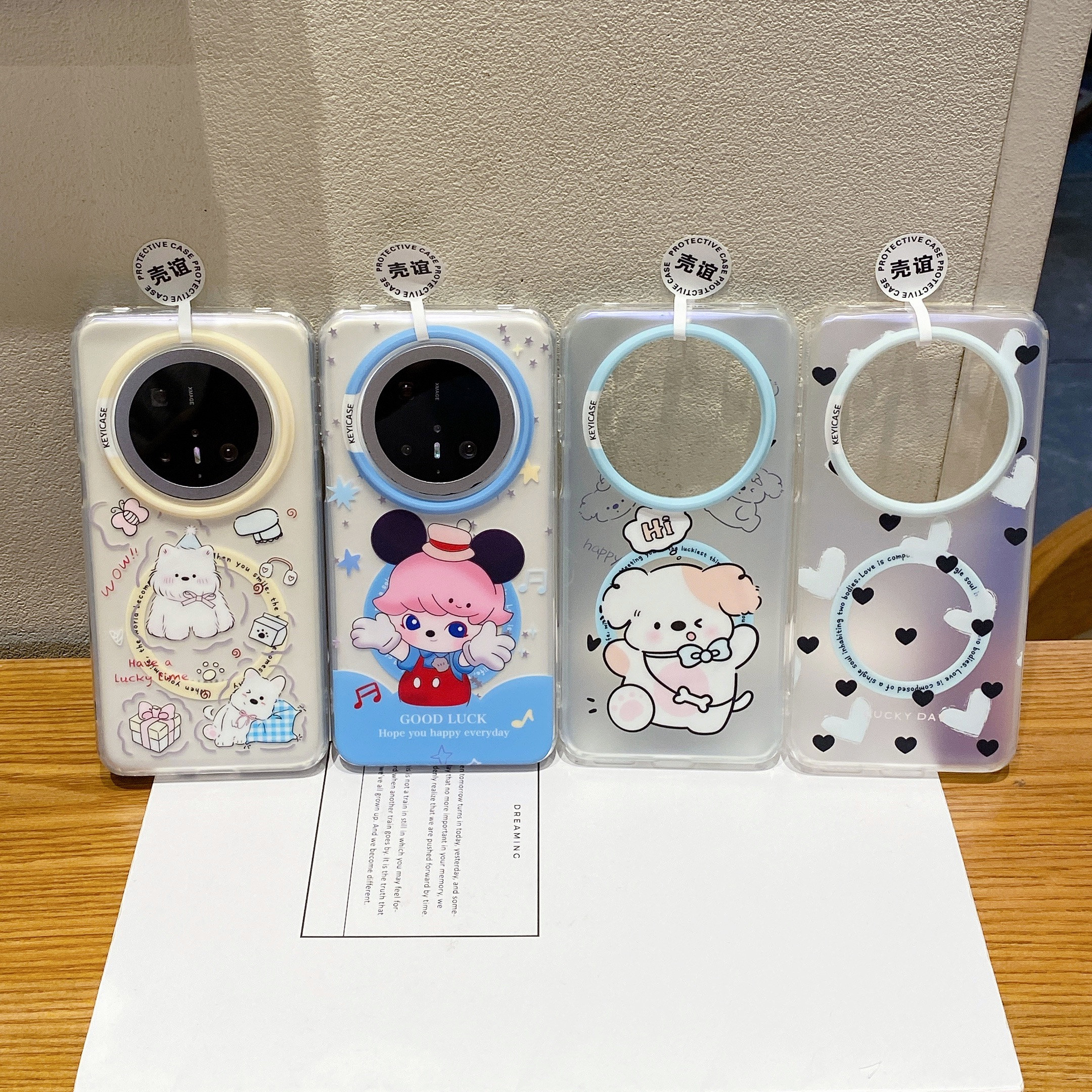 KT猫咪小新黑白爱心适用Huawei华为pura70磁吸Mate80promax女生60pro+可爱卡通IMD磨砂亲肤感不粘指纹手机壳