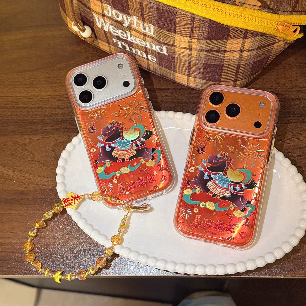 ins鎏金元宝烟花马到福来iphone适用17promax苹果16pro小众15好运14男女13相机AI一体全包电镀独立按键手机壳,3C数码配件,手机保护套/壳,淘宝优惠券,粉丝福利购,淘宝优惠卷