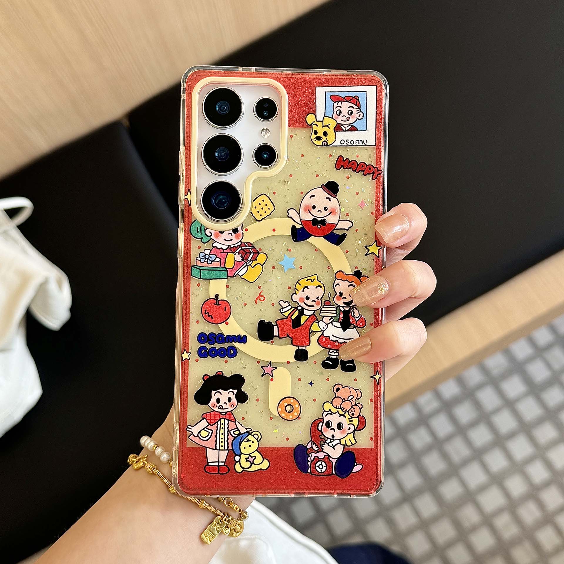 卡通动漫人物原田治适用三星s25ultra手机壳高级感s24+网红款新款全包s23plus硅胶2025防摔外壳s25u保护套
