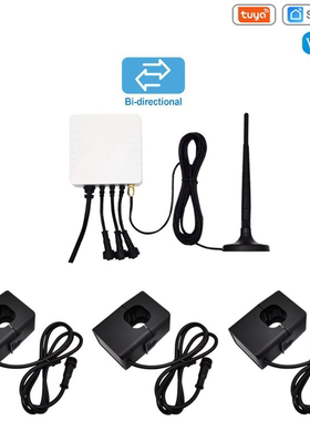 涂鸦智能WIFI电流传感器三相电120A电表带CT互感器电能监测家居