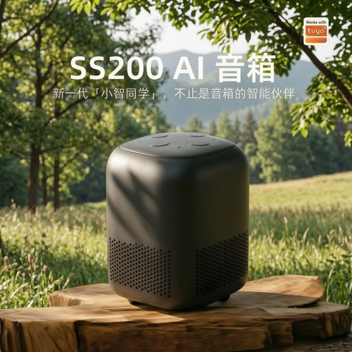 涂鸦智能AI音箱SS200小智同学音响英文问答对话聊天红外遥控家电