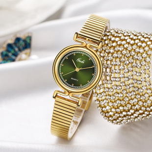 小高颜值女表精致中古合金广州腕表女士防水石英手表
