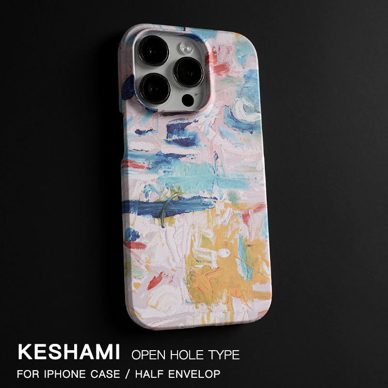 苹果系列14Pro磨砂硬壳涂鸦风