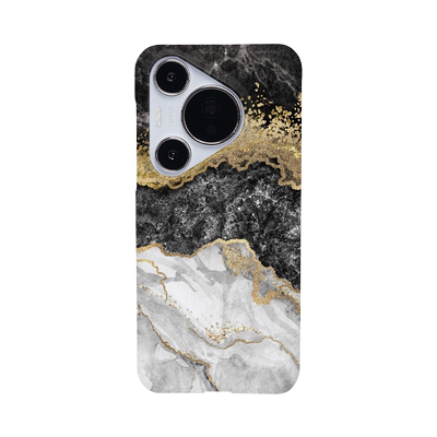 keshami适用华为pura70pro手机壳磨砂硬壳个性抗指纹轻薄新款潮男女pura80pro+/Pura70Ultra黑金石纹P60Pro