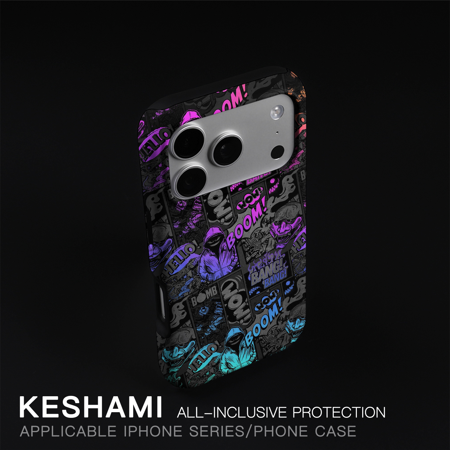 Apple苹果炫酷BOOM树脂卡通潮流