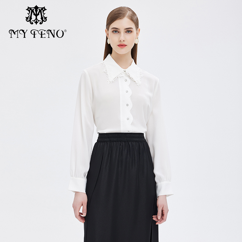 长袖蕾丝马天奴秋季套头