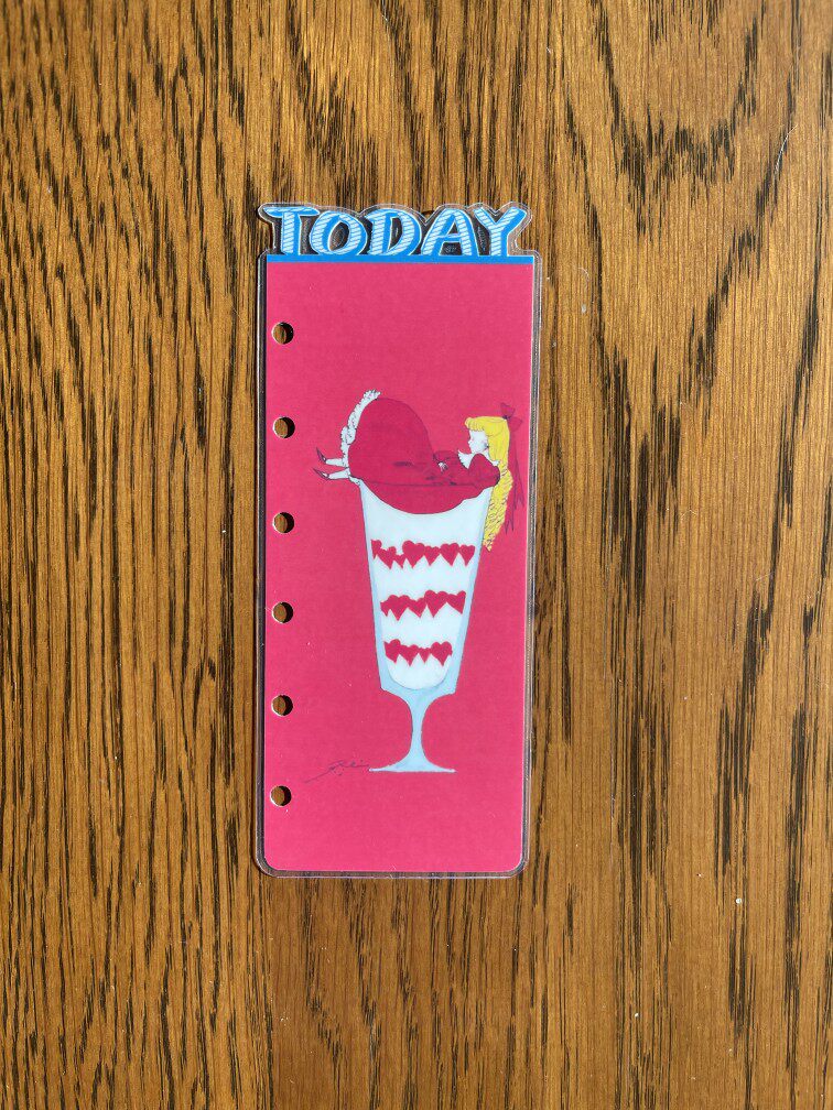 [4월 핸드메이드SHOP]  창계시징 레트로 일러스트  루스리프 계좌 구분 페이지