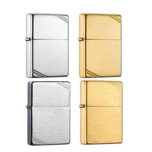 Zippo打火机之宝古典铜切角沙子Zippo正版定制个性男友礼物