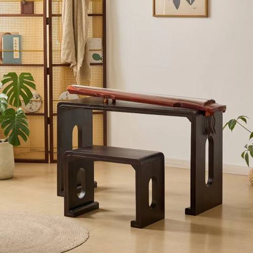 古琴桌凳烧桐木实木琴桌禅意