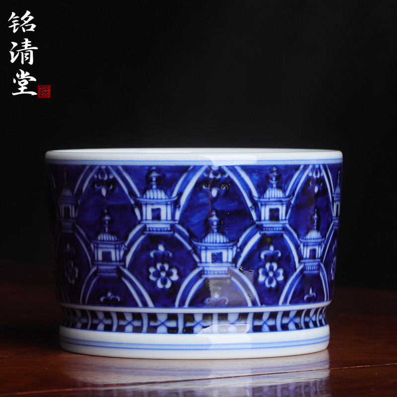 铭清堂于君窑敦煌220窟华盖茶杯
