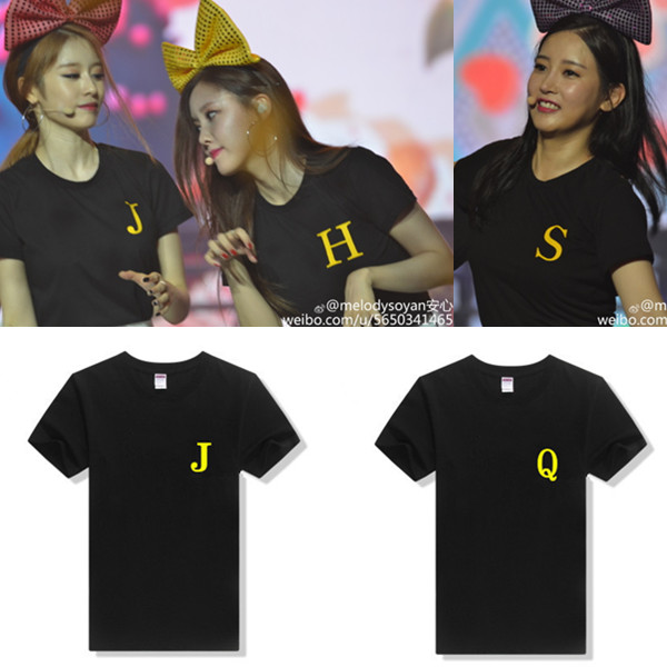 2016TARA上海演唱会同款T恤 t-ara周边纯棉应援服 男女宽松短袖夏