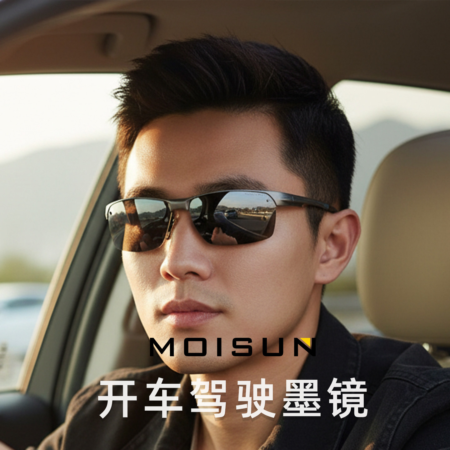 偏光墨镜男驾驶开车运动路亚专用眼镜户外太阳眼镜钓鱼日夜两用潮