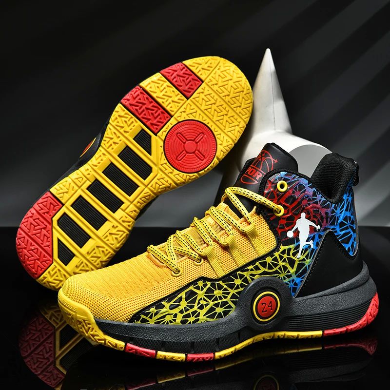 Children Basketball Shoes Original Design 2024 New Indoor Fi